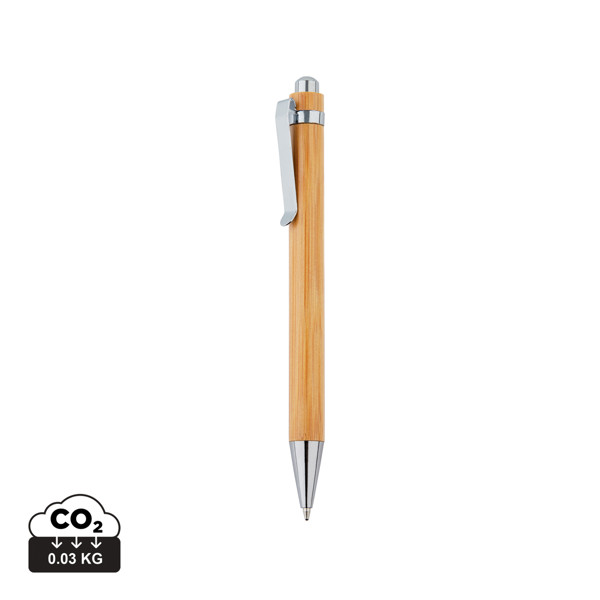 Bamboo pen - Brown / Silver