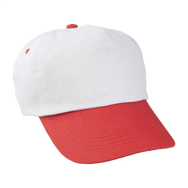 Casquette base-ball Reggie - Blanc / Rouge