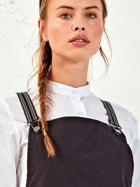 Cross Back Interchangeable Apron Straps - Black