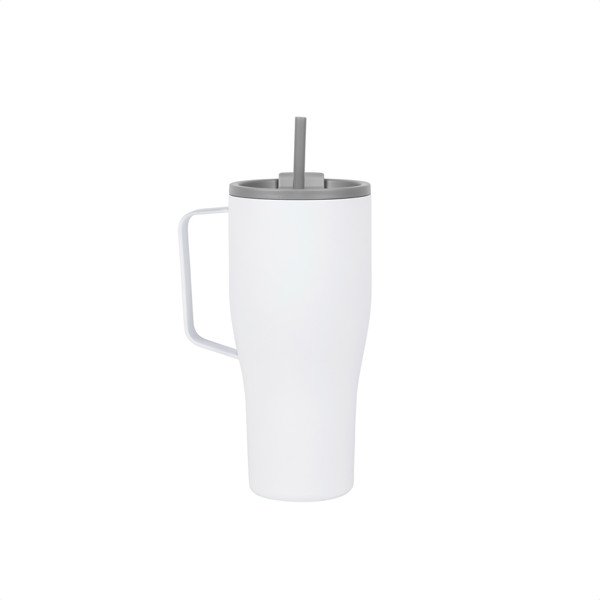Steklenička Vinga Eos iz recikliranega jekla, 800 ml - Bela / siva