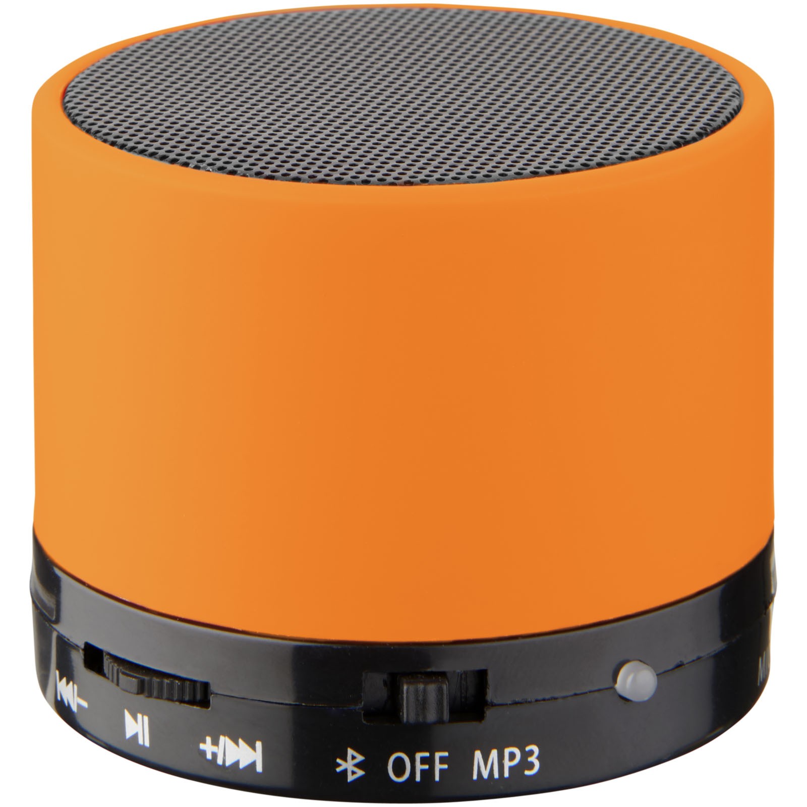 Duck cylinder Bluetooth® speaker with rubber finish - Orange