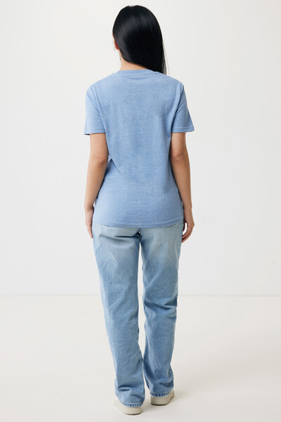 Tričko IQONIQ Brett z recykl. bavlny - Light Heather Blue / XXS