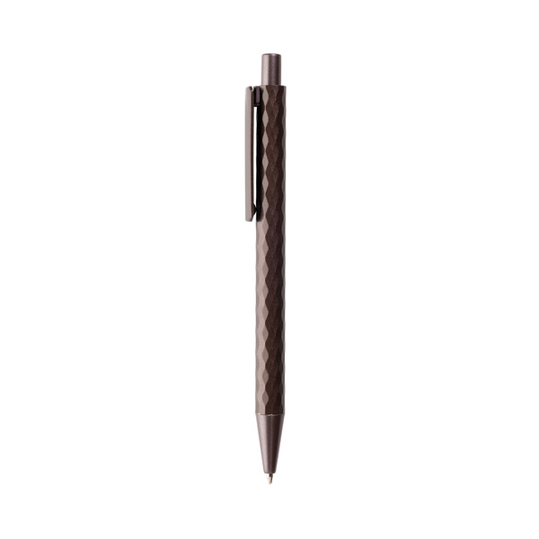 Kuličkové pero X3 Metal Edition z recyklovaného hliníku RCS - Hnědá