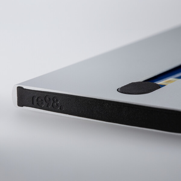 Porte-Cartes avec Protection RFID GRAND OUVERT - argenté
