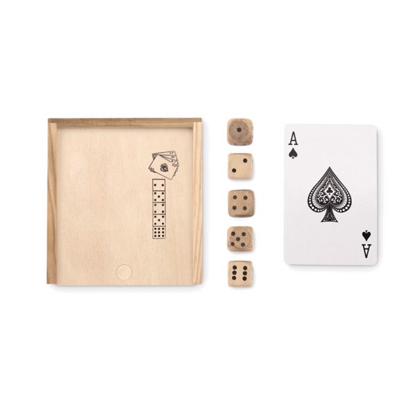 MB - Cards and dices in box Las Vegas