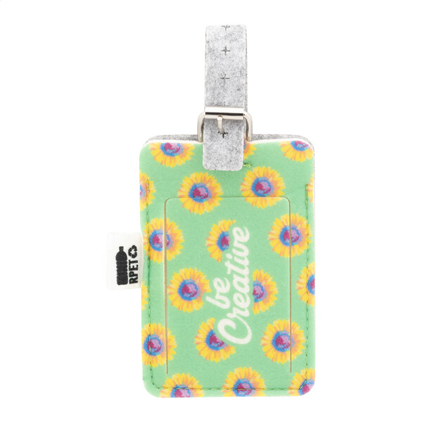 Étiquette de bagage RPET personnalisable CreaFelt Tag