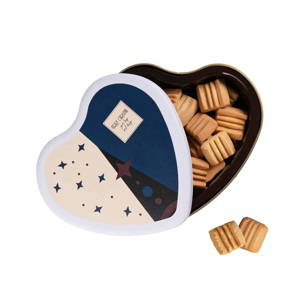 MINI BUTTER COOKIES IN A HEART TIN