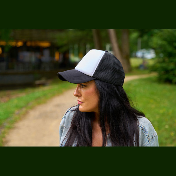 5-panel Trucker Cap Egmond - Black
