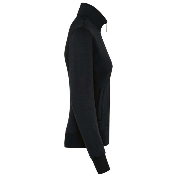 Ladies Fleece Cadet Jacket - Black / M