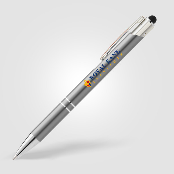 Crosby Matte Stylus Pen - Silver / 4 Colour inkjet