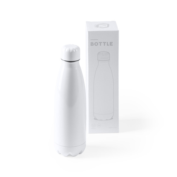 Personalised stainless steel drinking bottle 700 ml with leak-proof cap