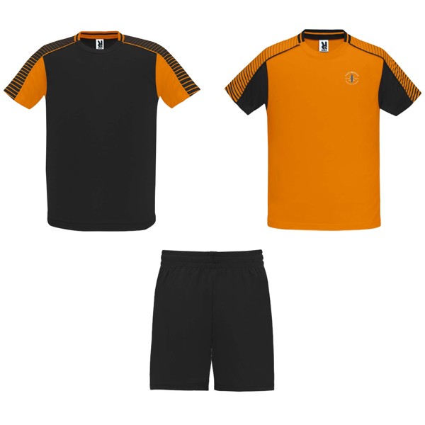 Juve 140 g/m² kids sports set - Orange / Black / 8