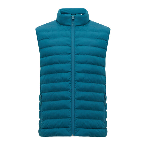 Pánská vesta IQONIQ Meru z recykl. polyesteru - Dark Teal / XL