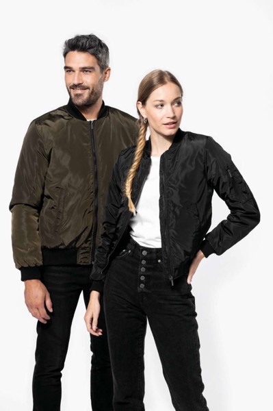Ladies' Bomber Jacket - Black / XL