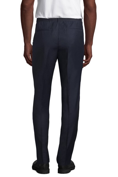 CALÇAS DE FATO COM CINTURA ELÁSTICA PARA HOMEM - NEOBLU GABIN MEN - Azul escuro 