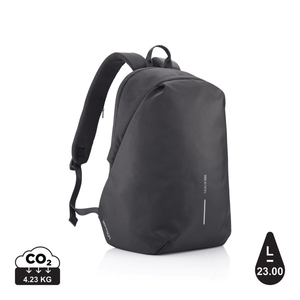 Bobby Soft anti theft backpack Black Mompalao