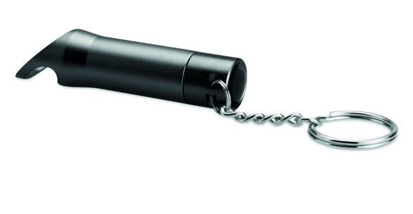 Metal torch key ring Litop - Black