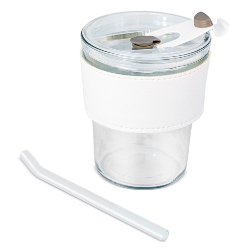 330 ML GLASS WITH STRAW “DELICATESSEN”