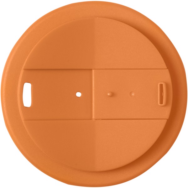 Tazza termica Brite-Americano® Espresso da 250 ml con coperchio ermetico - Bianco / Arancione