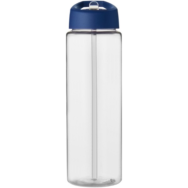 H2O Vibe 850 ml sportovní lahev s víčkem s hubičkou - Průhledná / Modrá