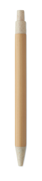 Push button ball pen in bamboo Itea Colour - Beige