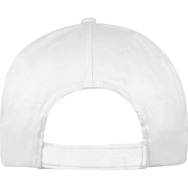 MEGAN Vászon baseball sapka, 5 panel - White