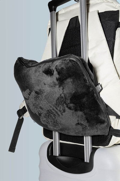 2In1 Travel Blanket And Pillow Napwrap - Black