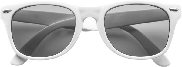 Lunettes de soleil en plastique Kenzie - White