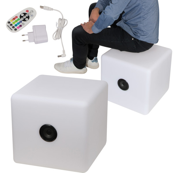 Coulour changing LED speaker DONATO - White
