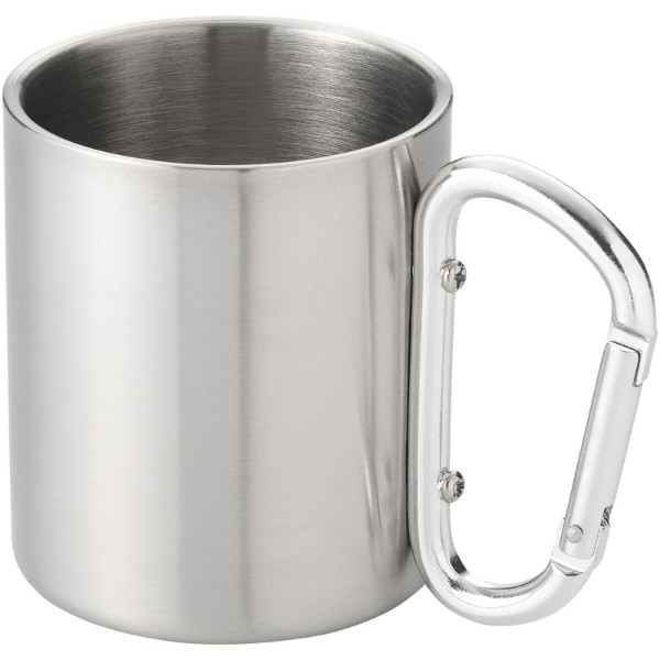 Alps 200 ml insulated mug with carabiner - Silver