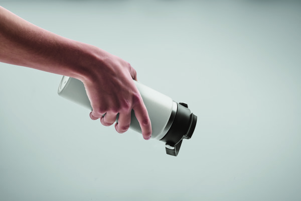 Double wall bottle 500 ml Suma Grip - White