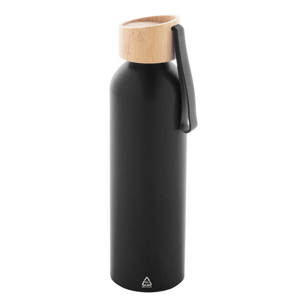 Fľaša Z Recyklovaného Hliníka Ralusip Plus - Black