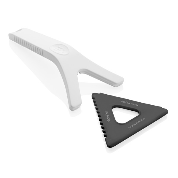 Polard strgalo za led 3 v 1, recikliran ABS, HIPS - Bela