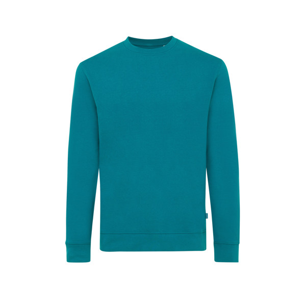 Iqoniq Zion Rundhals-Sweater aus recycelter Baumwolle - Verdigris / L