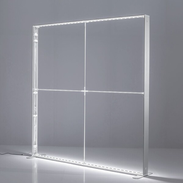 Painel LED dupla face 2000 × 2500, impressão incluída