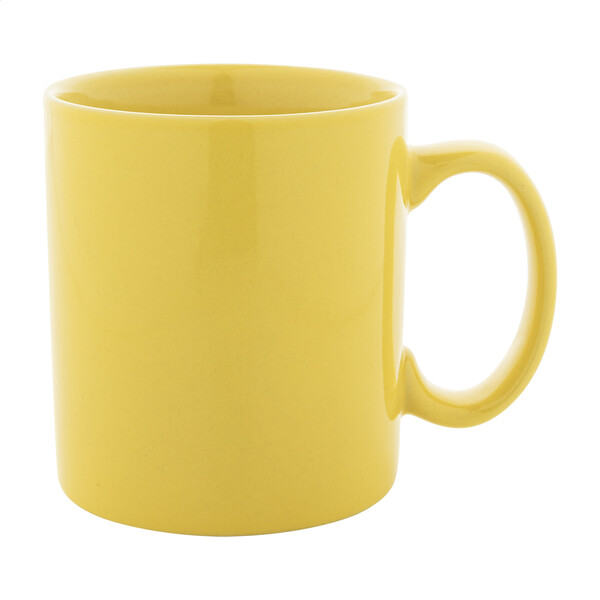 Coloured Ceramic Mug Kolomu - Yellow