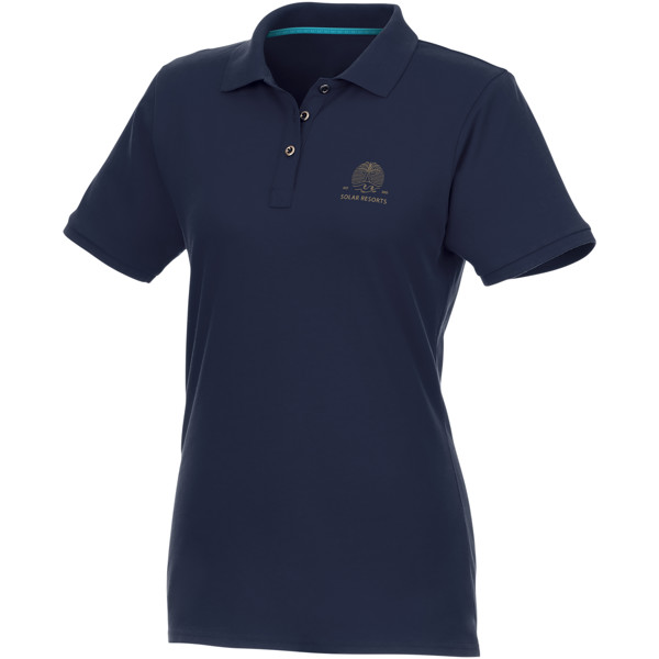Polo bio recyclé manches courtes femme Beryl - Marine / XL