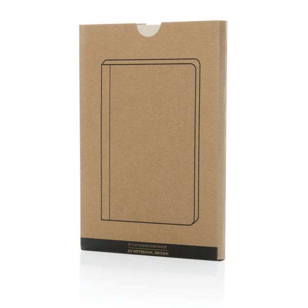 Stylo Sugarcane paper A5 Notebook - Brown