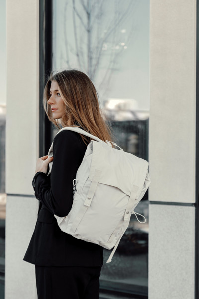 Batoh Urban KENTO z RCS recykl. nylonu - Béžová
