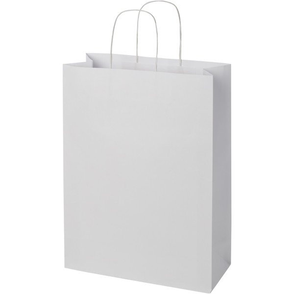 Xxl kraft papirna vrečka 31x12x41 cm, 120 g/m2 - Bela
