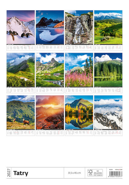 Kalendár Tatry