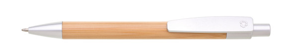 Borgo Bamboo Ballpoint Pen - Silver