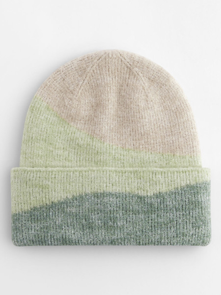 Soft Wave Beanie - Almond / Pistachio / Dusty Green