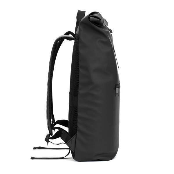 Mochila "Roll Top" em PU - Portland - Cinzento Ardósia Marl 