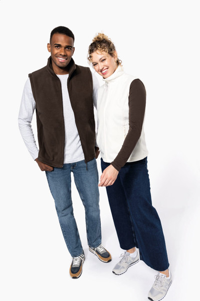 Fleece Bodywarmer Vest KA913 - White / L