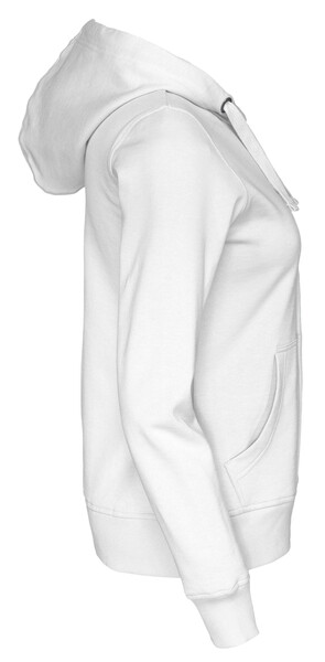 Cottover Gots Full Zip Hood Lady white XS