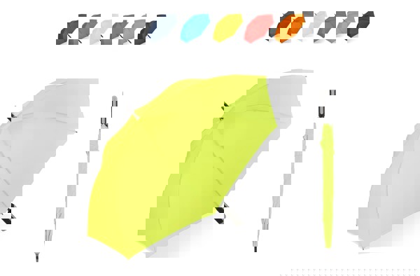 Emerantia 190T Pongee 23" Stick umbrella Auto open - Black