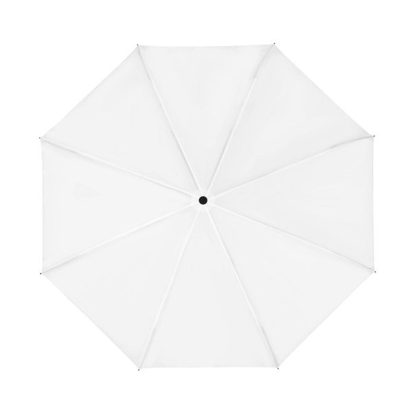 FALCONETTI - Parapluie pliant - Ouverture et fermeture automatique - Impermable au vent -  100 cm - Blanc