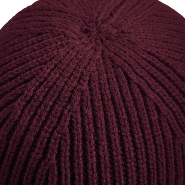 Engineered Knit Ribbed Beanie - White / ONE SIZE