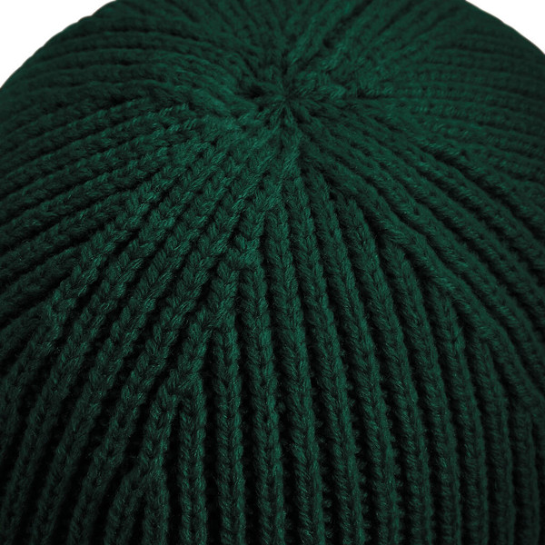 Engineered Knit Ribbed Beanie - White / ONE SIZE
